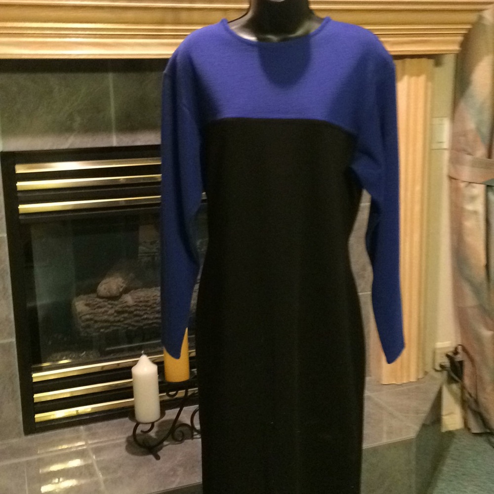 Woodward  double knit midi dress L